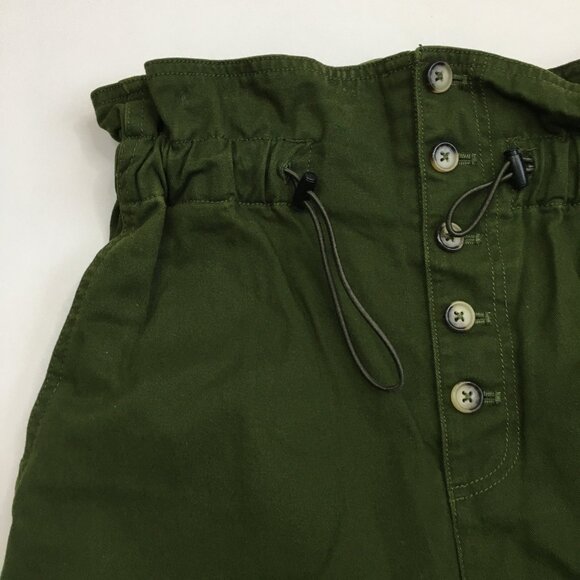 URBAN OUTFITTERS Green High Waist Adjustable Drawstring Button Fly Pant Jeans - Picture 5 of 11